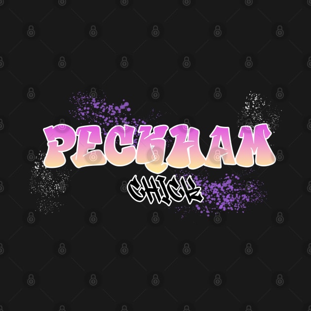 Peckham Chick I Graffiti Design I Neon Colors I Pink and Orange by EverYouNique