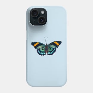 Blue and black striped Butterfly Phone Case