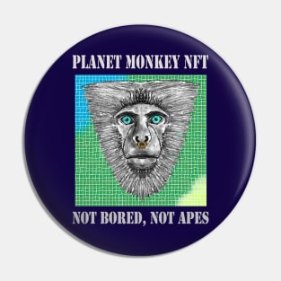 Planet Monkey Cute Animals Not Bored Apes Pin