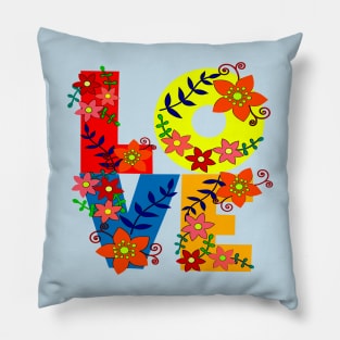 Love with Flowers Pillow