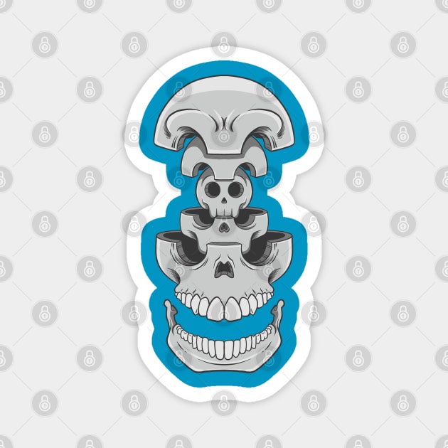 Skullbushka Magnet by FatRocketStudios