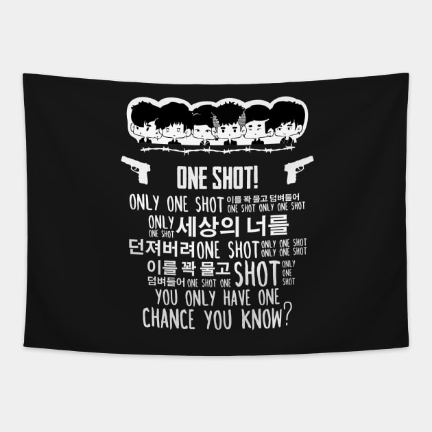 B.A.P One Shot Chibi Tapestry by kwaii