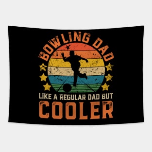 Bowling Dad Funny Vintage Bowling Father's Day Gift Tapestry