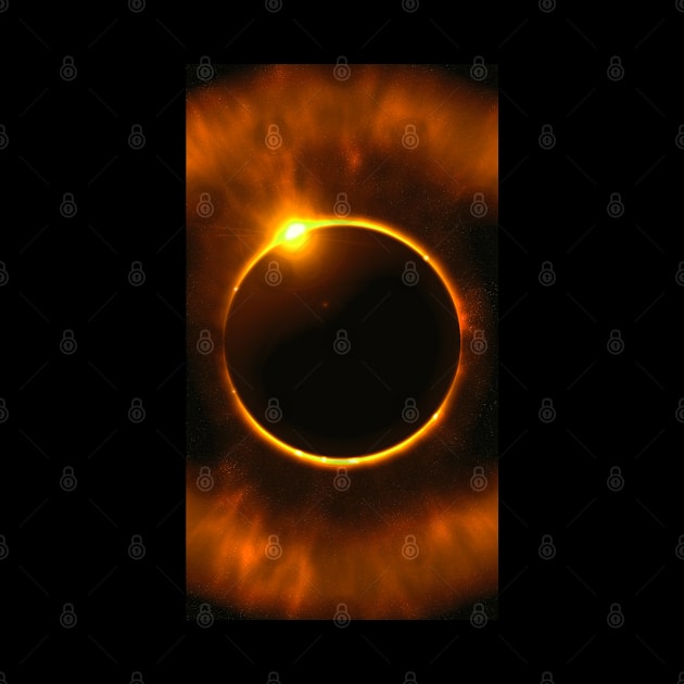 Orange Solar Eclipse by The Black Panther