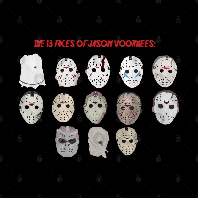 The 13 Faces of Jason Voorhees by attackofthegiantants