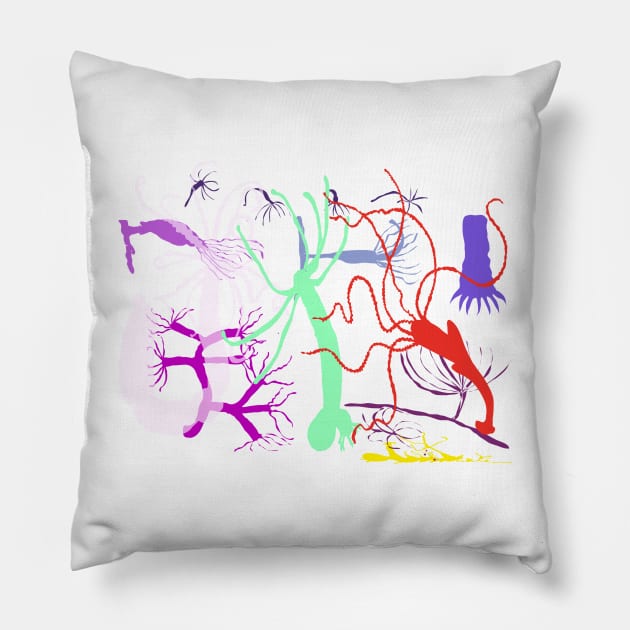 A Harlequin of Hydra Pillow by michdevilish