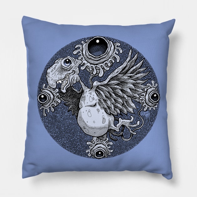 Birdy Dragon Pillow by Preston11