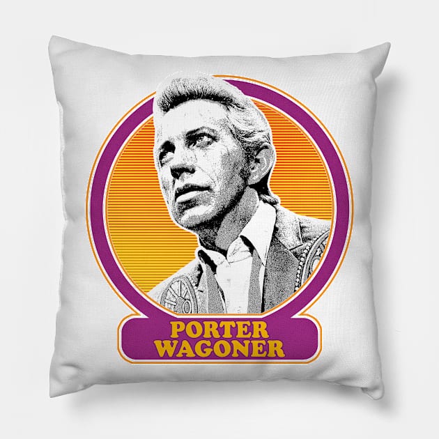 Porter Wagoner / Old School Retro Style Fan Design Pillow by DankFutura