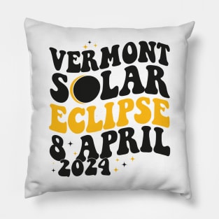 Vermont Total solar eclipse april 8 2024 Pillow