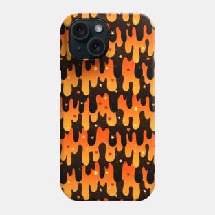 Orange and Black Slime Phone Case