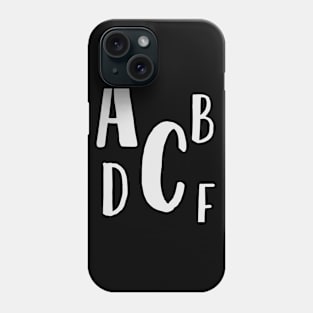 Alphabet Soup Phone Case