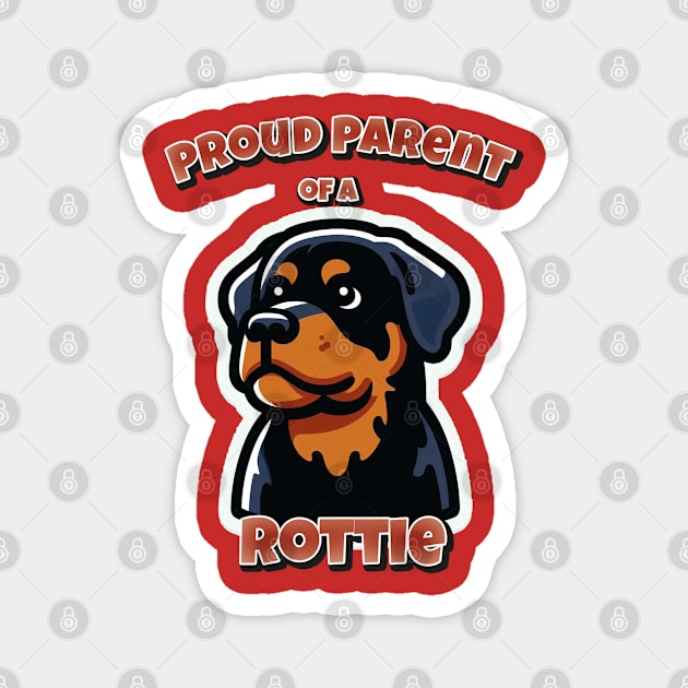 Rotweiller dog cute Magnet by k9-tee