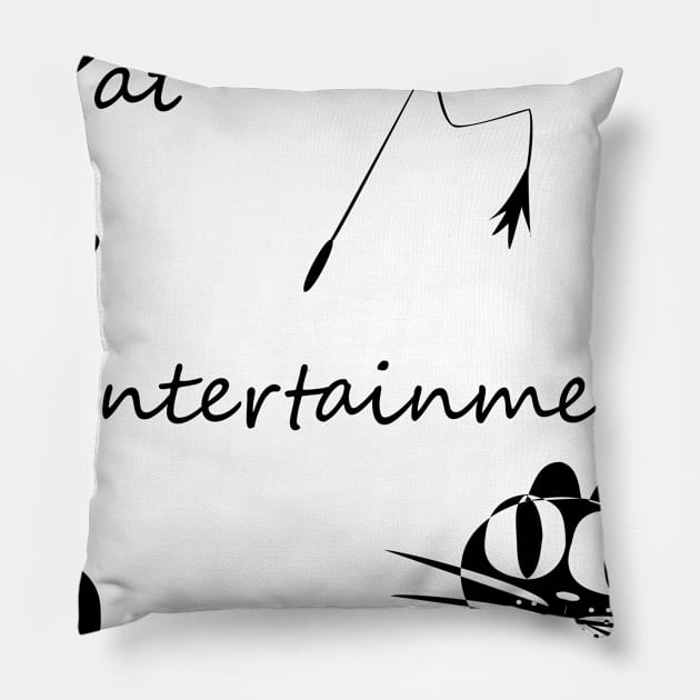 Cat Entertainment Officer Pillow by EversweetStudio