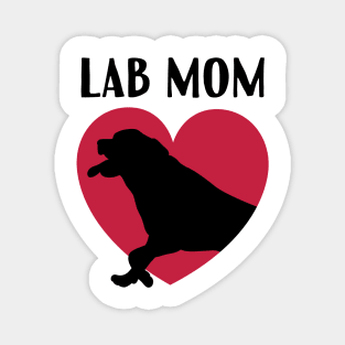 Lab Mom Labrador Heart Valentines Gift Magnet