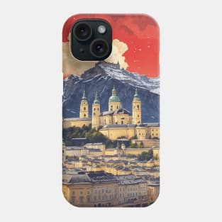 Salzburg Austria Vintage Travel Retro Tourism Phone Case