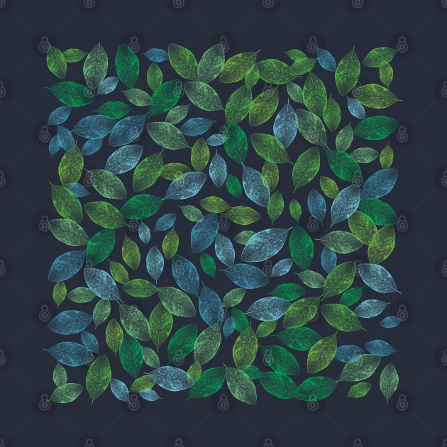 Abstract leaf pattern by 13Lines Art