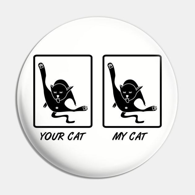 Your Rude Cat My Rude Cat Pin by atomguy