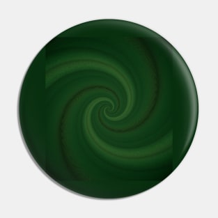 Abstract helix, swirling green funnel Pin