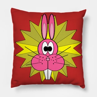 Pink bunny rabbit Pillow