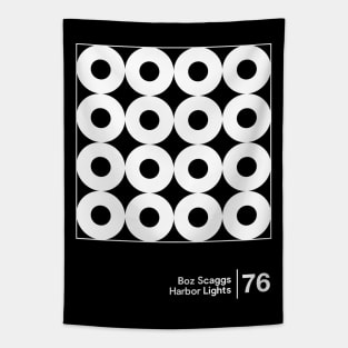 Harbor Lights / Minimalist Graphic Artwork Design Tapestry