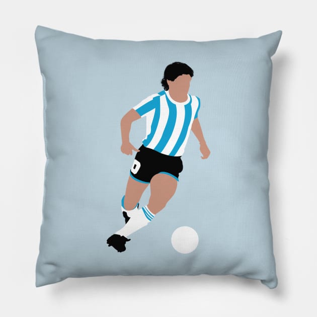 Diego Armando Maradona - Argentina Pillow by CulturedVisuals