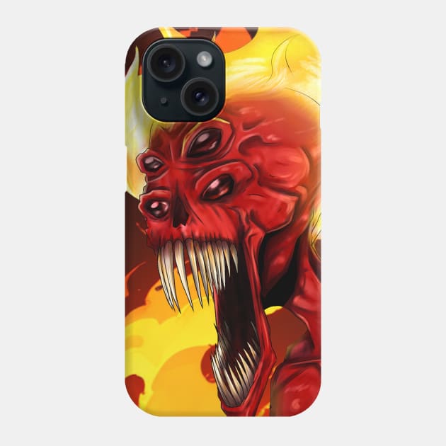 Hell Screamer Phone Case by KevinDnG