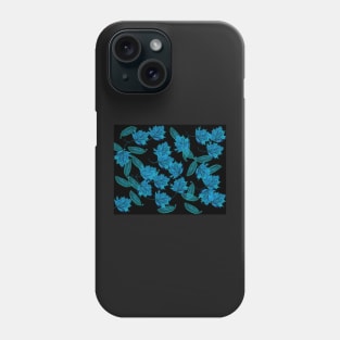 blue leaves Phone Case