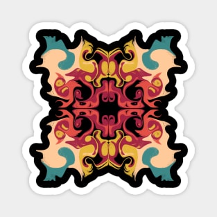 Trippy Psychedelic Pattern Magnet