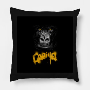 Scary Gorilla in the shadows Pillow