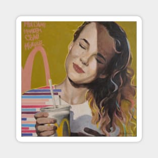 "I`m loving it" (a girl with a milkshake) Magnet