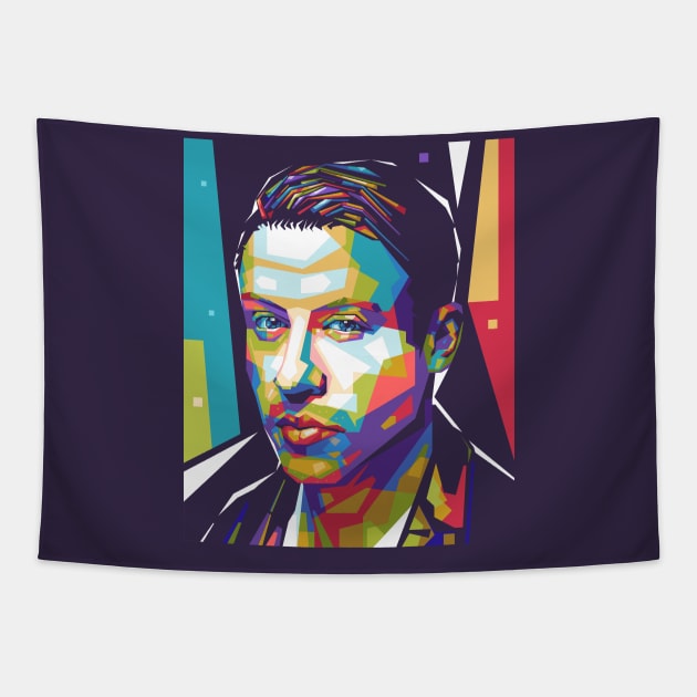 Macklemore Colorful Background Tapestry by Paradox Studio