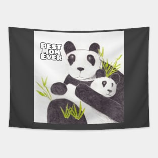 Best Mom Ever: Panda Tapestry