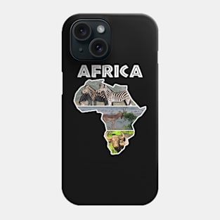 Africa Wildlife Continent Collage Phone Case