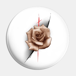 Abstract rose Pin