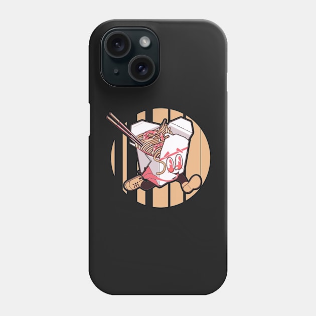 Fast Noodz all day! Vintage Kawaii Ramen Noodles to Go Fast Food! Phone Case by bigraydesigns