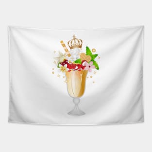 royally garnished sundae for ice cream lovers Tapestry