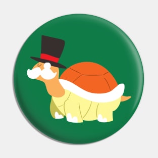 Mustache Turtle Pin