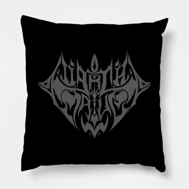 Maul (gray) Pillow by BlackMetalStar