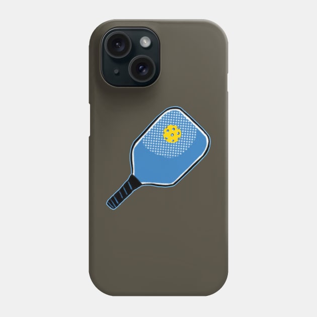 Logo Style Pickleball and Paddle Phone Case by numpdog