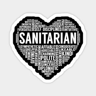 Sanitarian Heart Magnet