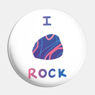 Pride rocks - bisexual Pin