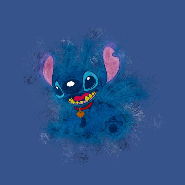 Stitch - Painted Art - Lilo And Stitch - T-Shirt | TeePublic