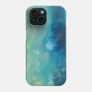 Bright and blue color watercolor Phone Case