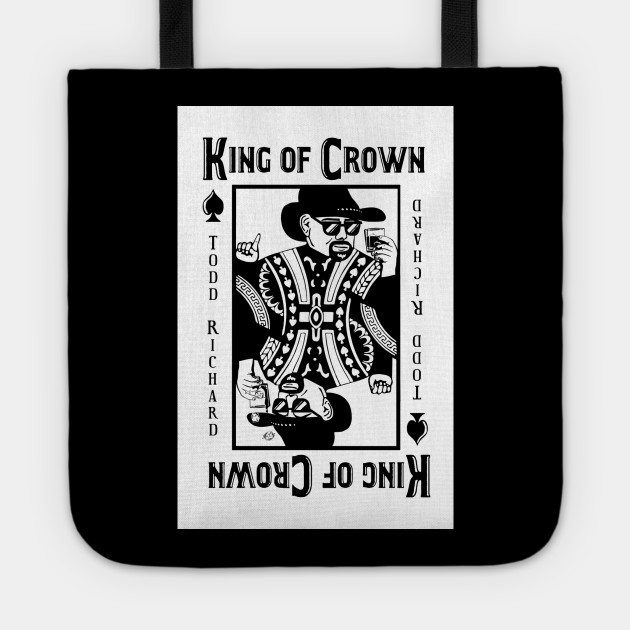 King Of Crown Cool Playing Card Design Playing Card Tote Teepublic