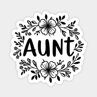 Aunt Floral Magnet