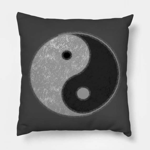 Yin Yang V9 Pillow by Twisted Teeze 