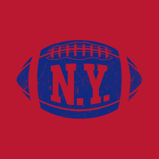 NY Retro Football - Red by KFig21