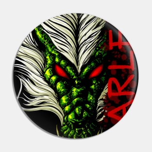 Fearless Chinese Dragon - Ancient Warrior Pin