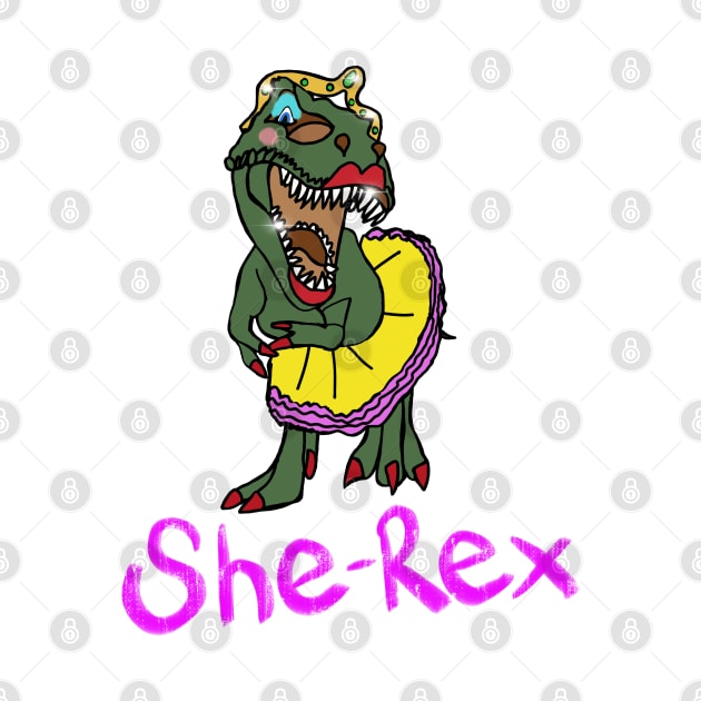 She Rex T-Rex Dinosaur by EmmaFifield