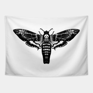 Deaths Head Hawk Moth | Black and White Tapestry